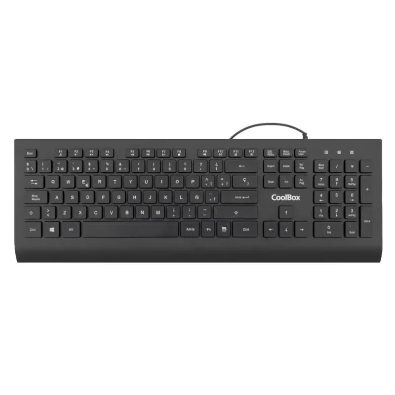 COOLBOX Teclado Flatpro  usb 1.8M silencioso