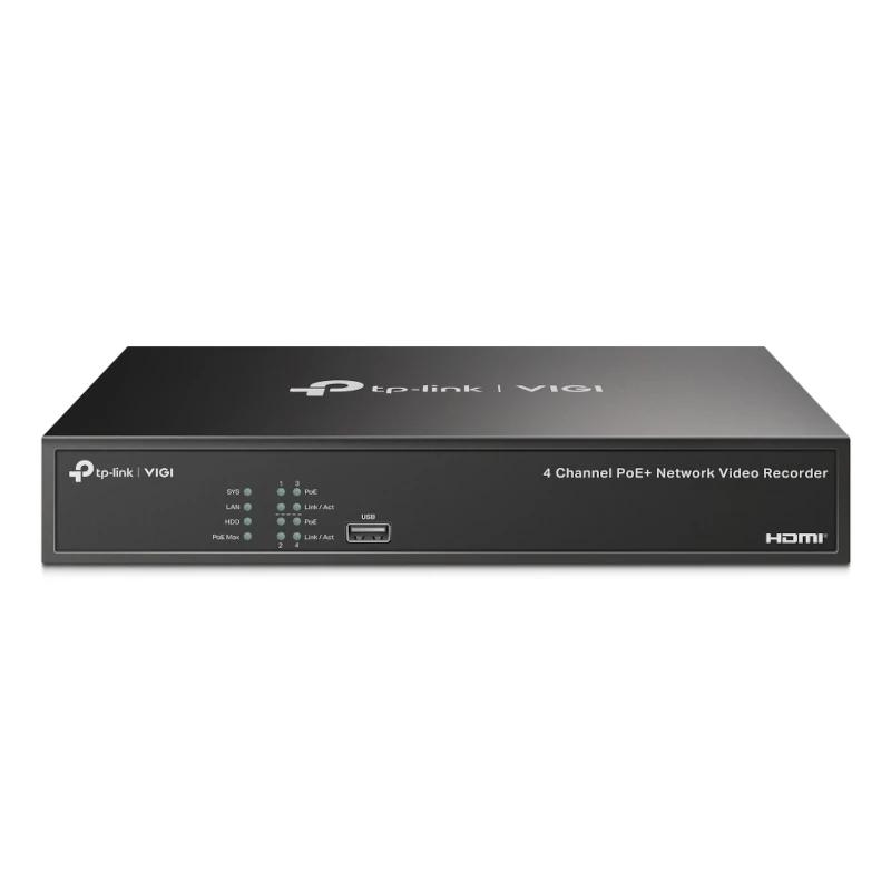TP-Link VIGI NVR1004H-4P gravador de vídeo em rede (NVR) Preto