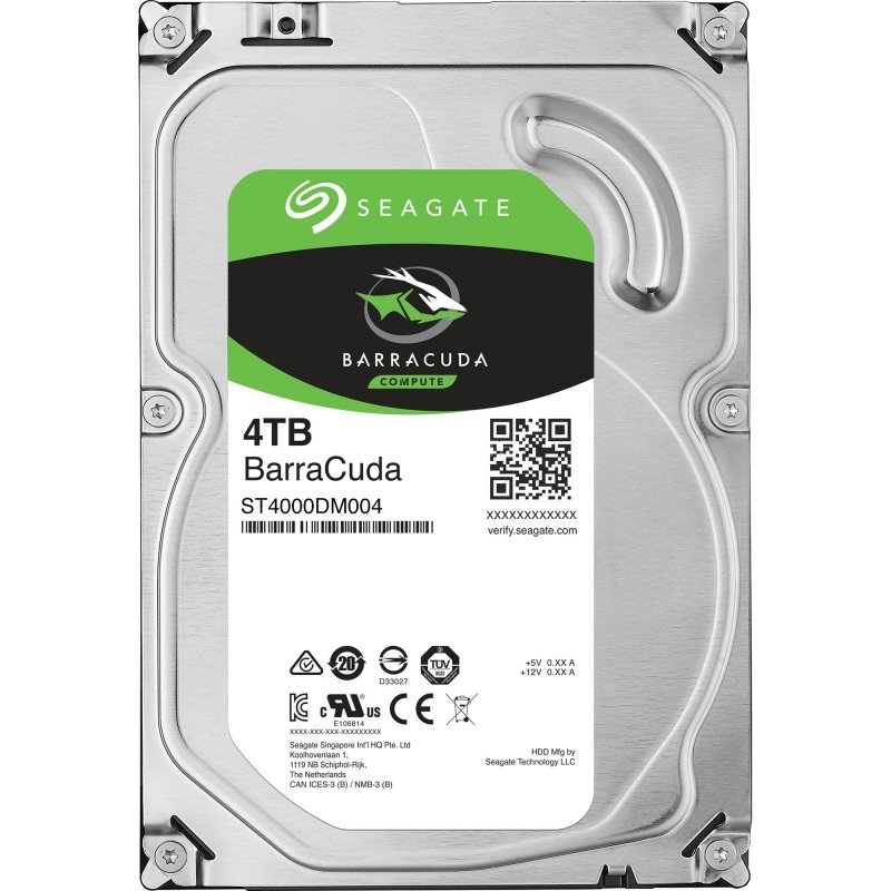 Seagate Barracuda ST4000DM004 unidade de disco rígido 4 TB 5400 RPM 256 MB 3.5" Serial ATA III
