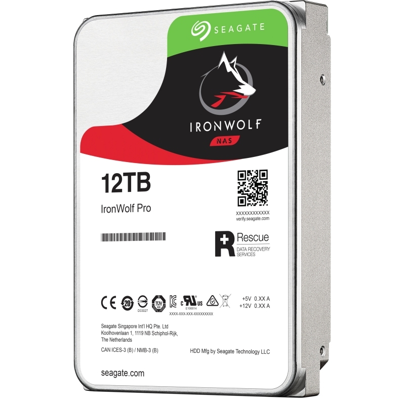 Seagate NAS HDD IronWolf unidade de disco rígido 12 TB 7200 RPM 256 MB 3.5" Serial ATA III