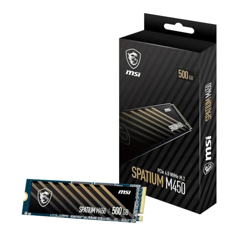 MSI Spatium M450 PCIe 4.0 NVMe M.2 500GB PCI Express 4.0 3D NAND