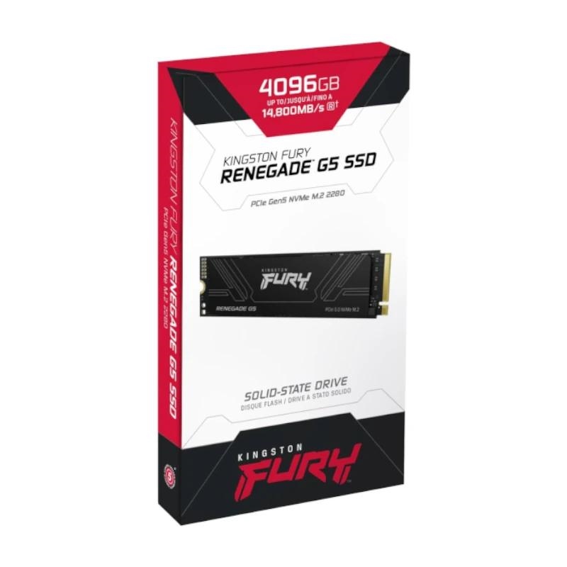 Kingston Technology FURY Renegade G5 4 TB M.2 PCI Express 5.0 NVMe 3D TLC