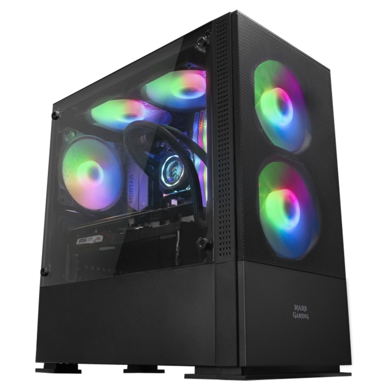 Mars Gaming MCZ caixa para computador Mini Tower Preto