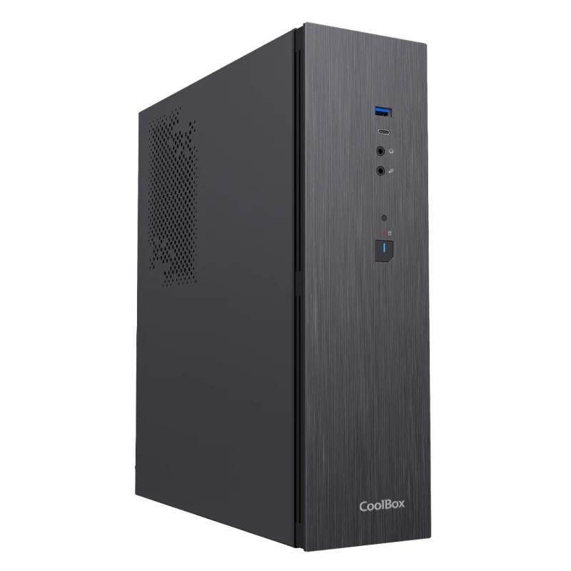 CoolBox PC micro ATX T370 Slim Low Profile (Slimline) Preto 500 W