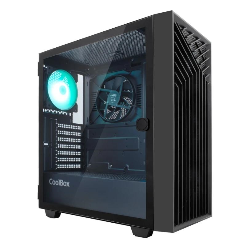 CoolBox PC Gaming GA300 Grid Line Tower Preto