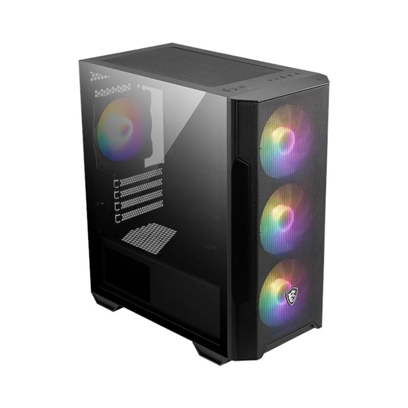 MSI MAG Forge M100R Midi Tower Preto, Transparente