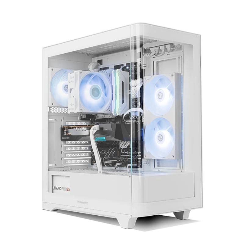 Nox | Semitorre HUMMER ETHER Cristal Curvo Blanco