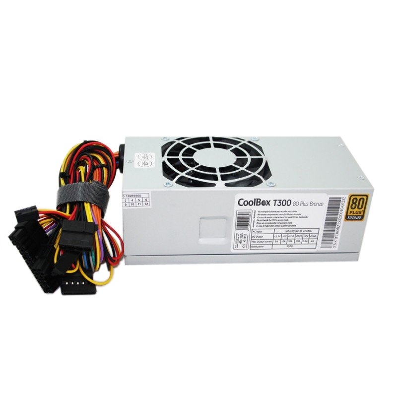 CoolBox T300 fonte de alimentação 300 W 20+4 pin ATX TFX Cinzento