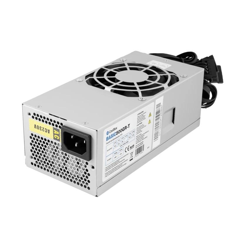 CoolBox BASIC500GR-T fonte de alimentação 500 W 20+4 pin ATX TFX Cinzento
