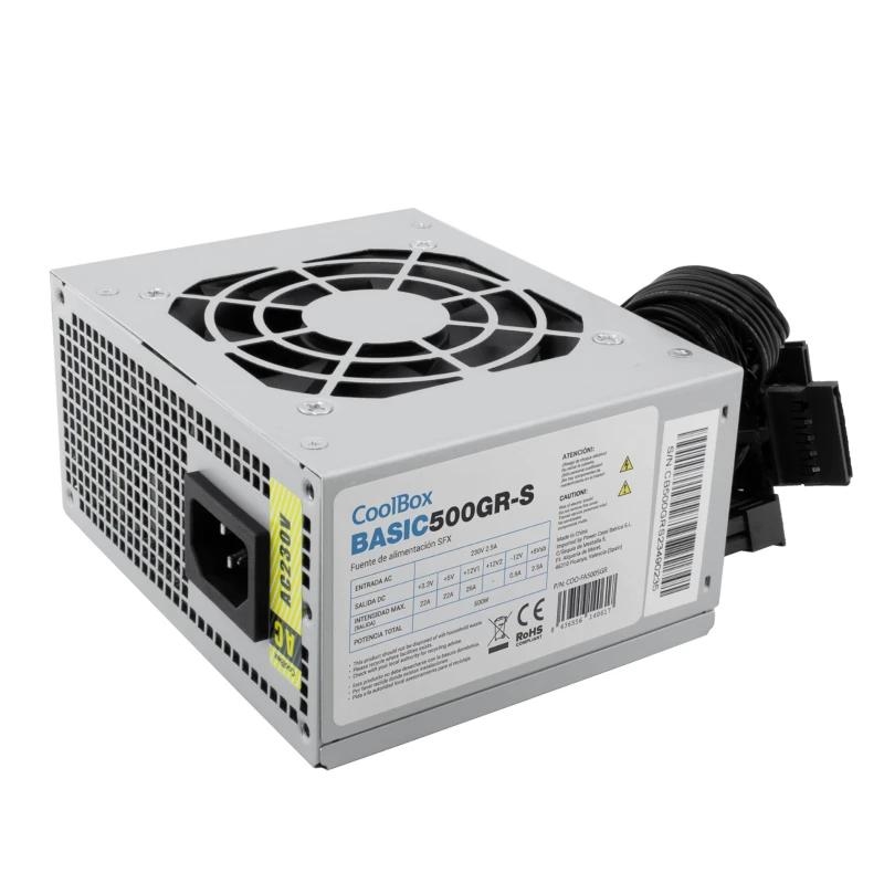 CoolBox BASIC500GR-S fonte de alimentação 500 W 20+4 pin ATX SFX Branco