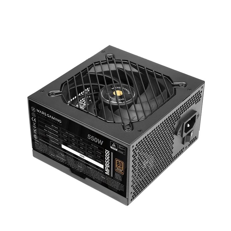 Mars Gaming MPB550SI fonte de alimentação 550 W 24-pin ATX ATX Preto