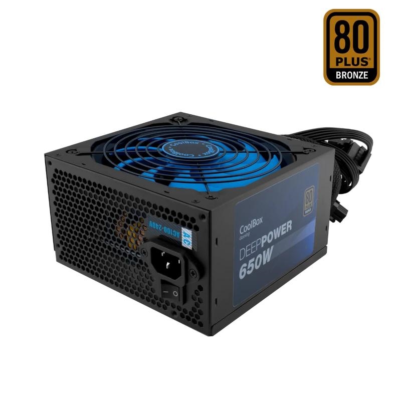 CoolBox DeepPower BR-650 fonte de alimentação 650 W 20+4 pin ATX ATX Preto