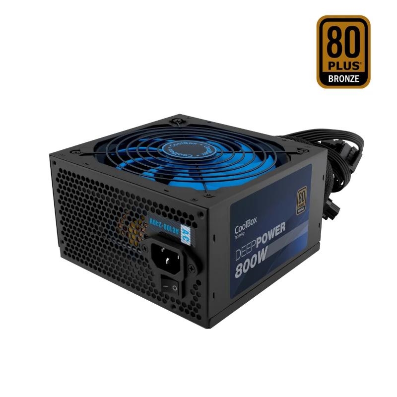 CoolBox DeepPower BR-800 fonte de alimentação 800 W 20+4 pin ATX ATX Preto
