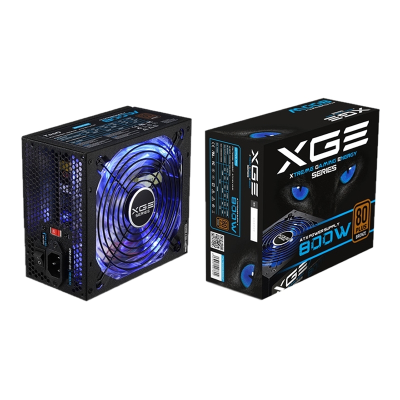 TooQ TQXGEII-800SAP fonte de alimentação 800 W 20+4 pin ATX ATX Preto