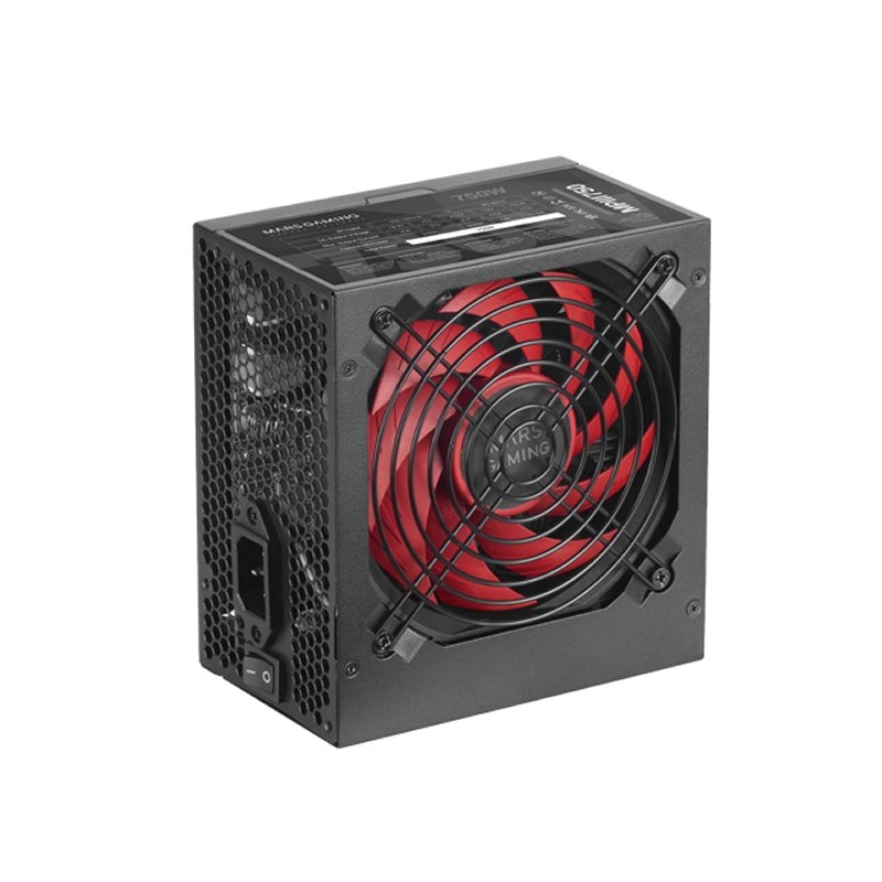 Mars Gaming MPIII750 fonte de alimentação 750 W 20+4 pin ATX ATX Preto, Vermelho