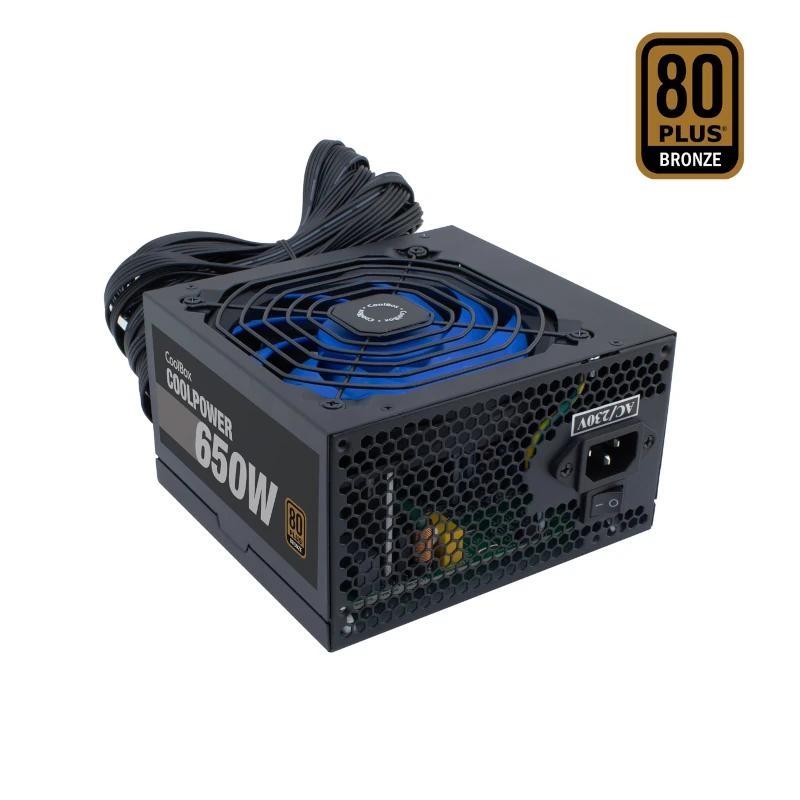CoolBox CoolPower 650W fonte de alimentação 20+4 pin ATX ATX Preto