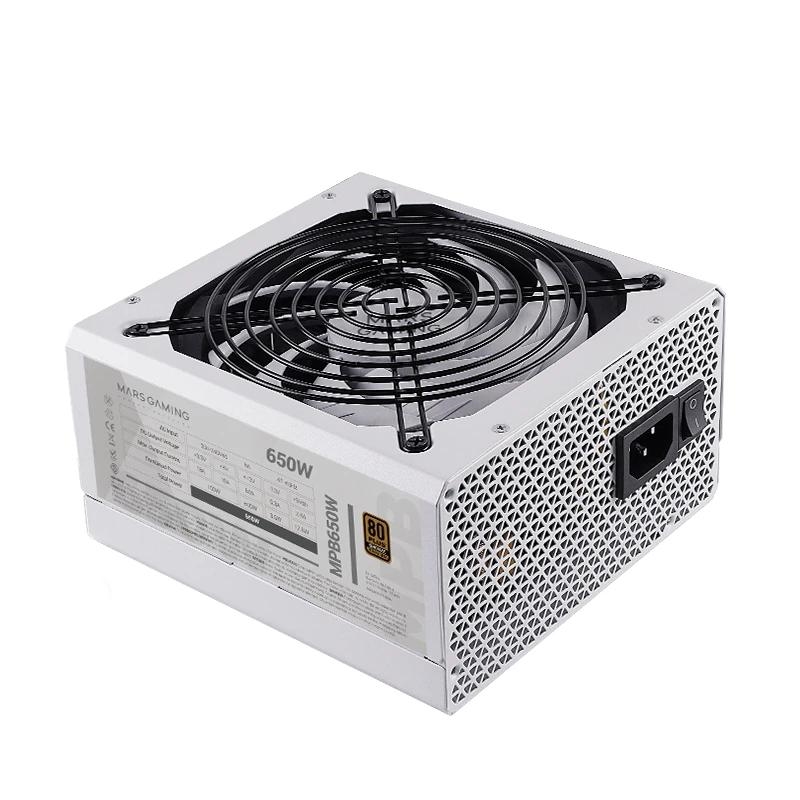 Mars Gaming MPB650SIW fonte de alimentação 650 W 24-pin ATX ATX Branco