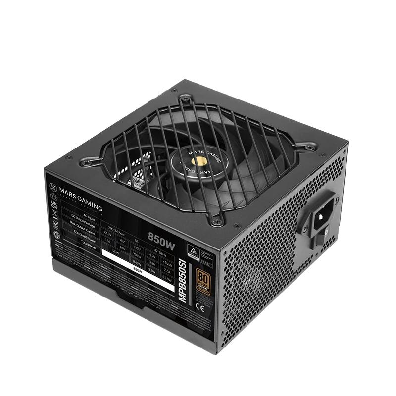 Mars Gaming MPB850SI fonte de alimentação 850 W 24-pin ATX ATX Preto