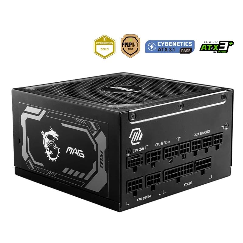 MSI MAG A1000GL PCIE5 fonte de alimentação 1000 W 24-pin ATX ATX Preto