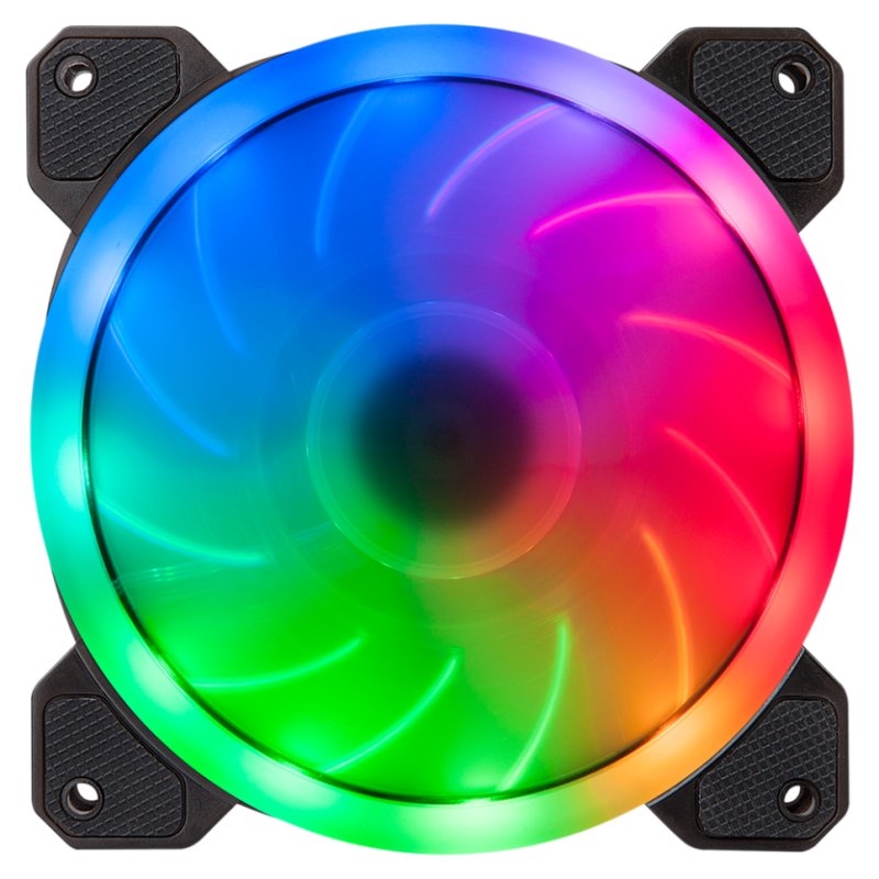 Hiditec N5-ARGB Caixa de computador Ventoinha 12 cm Preto