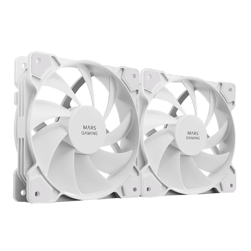 Mars Gaming MFPROX2W Sistema de Arrefecimento de Computador Caixa de computador Ventoinha 12 cm Branco 2 unidade(s)