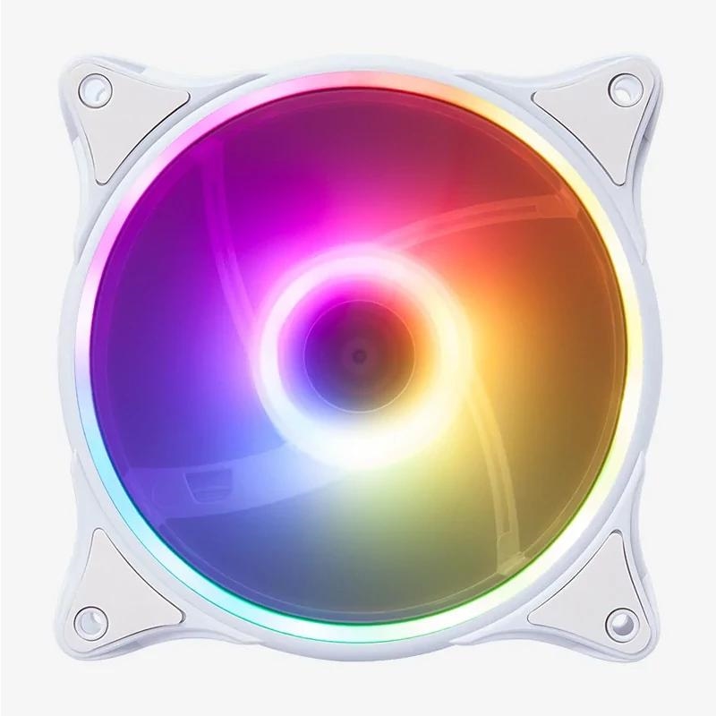 Hiditec N18 ARGB Caixa de computador Ventoinha 12 cm Branco