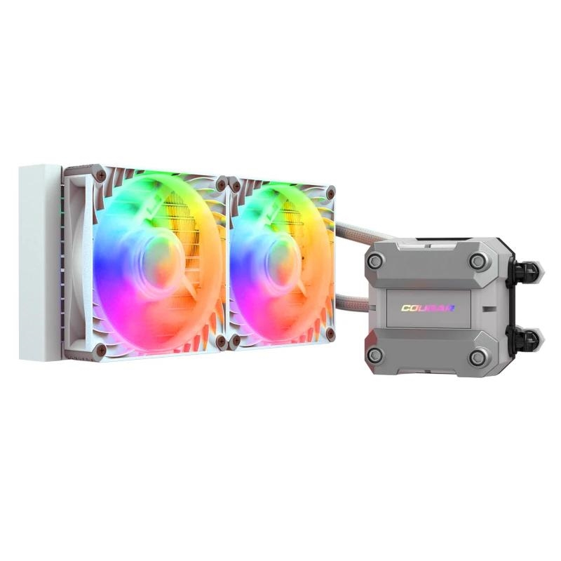 COUGAR CGR-PSDUTRGB-W-240 Processador Refrigerador líquido all-in-one 12 cm Branco 1 unidade(s)