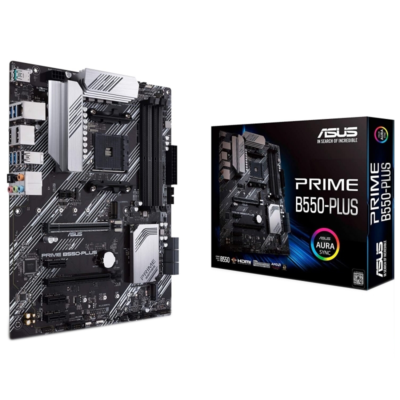 ASUS PRIME B550-PLUS AMD B550 Socket AM4 ATX