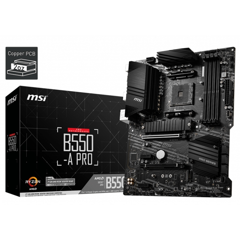 MSI B550-A PRO motherboard AMD B550 Socket AM4 ATX