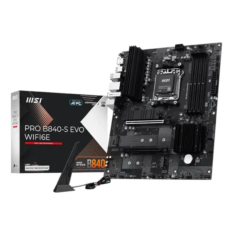 MSI Placa Base PRO B840-S EVO WIFI6E DDR5 mATX