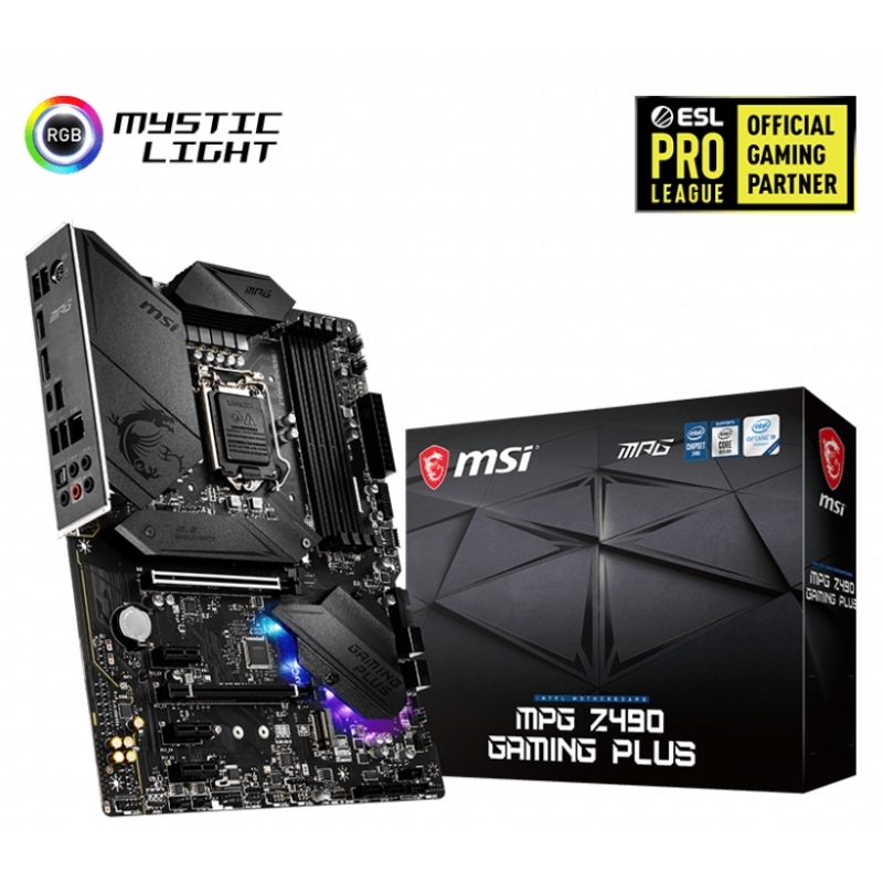 MSI MPG Z490 GAMING PLUS motherboard Intel Z490 LGA 1200 (Socket H5) ATX