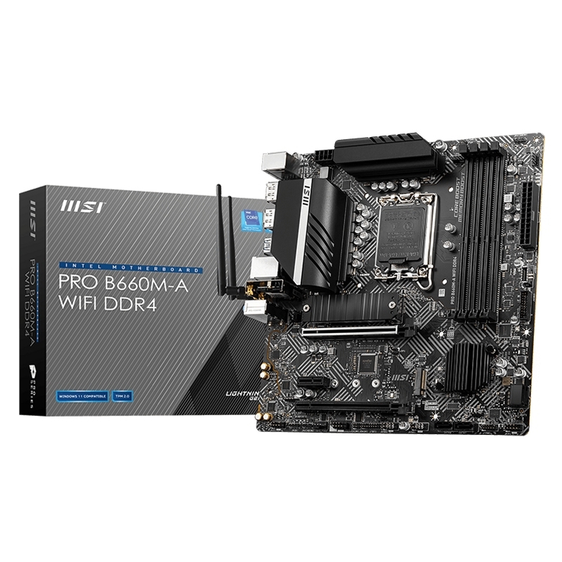 MSI PRO B660M-A WIFI DDR4 motherboard Intel B660 LGA 1700 micro ATX