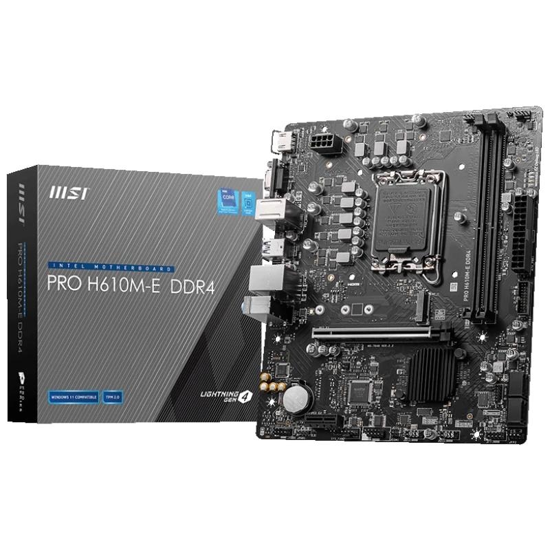 MSI PRO H610M-E DDR4 motherboard Intel H610 LGA 1700 micro ATX