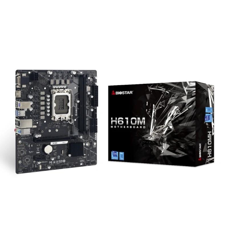 Biostar | Motherboard | Motherboard H610MH D5 mATX LGA1700 | 2 Portas