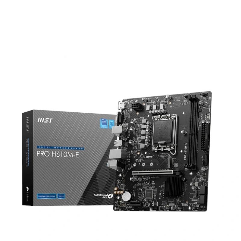 MSI PRO H610M-E motherboard Intel H610 LGA 1700 micro ATX
