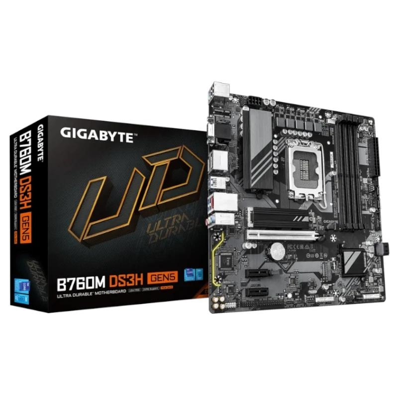 GIGABYTE B760M DS3H GEN5 motherboard Intel B760 Express LGA 1700 micro ATX