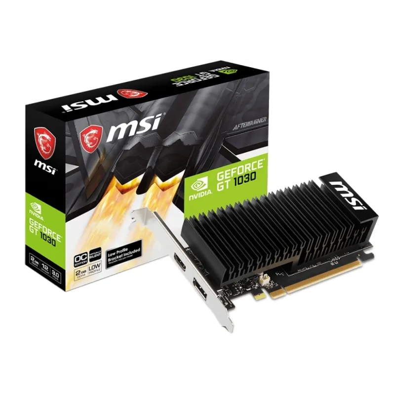 MSI | PC | VGA NVIDIA GT 1030 2GHD4 LP | 20W | 2GB | 2GB