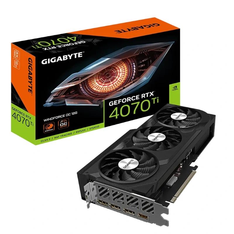 GIGABYTE GeForce RTX 4070 Ti WINDFORCE OC 12G NVIDIA 12 GB GDDR6X