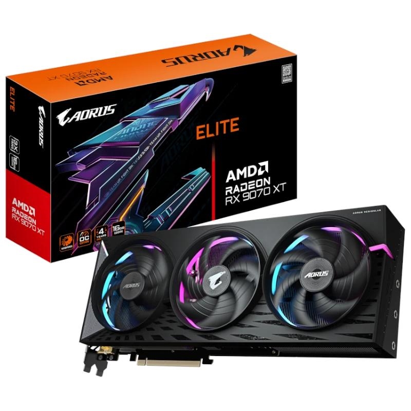 GIGABYTE AORUS Radeon RX 9070 XT ELITE 16G AMD 16 GB GDDR6