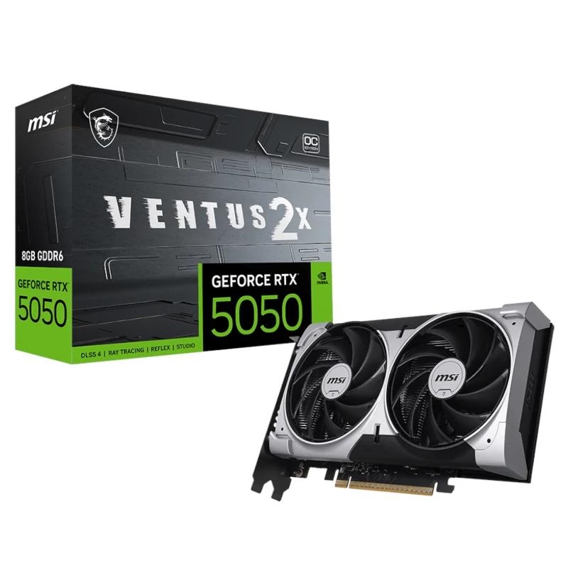 MSI GEFORCE RTX 5050 8G VENTUS 2X OC placa de vídeo NVIDIA 8 GB GDDR6