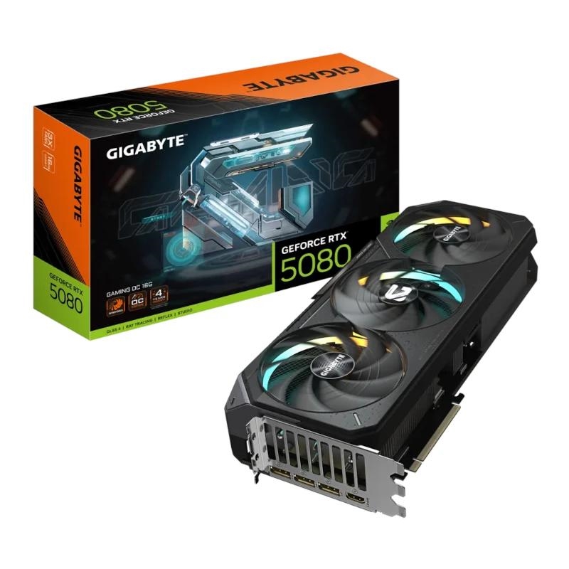 GIGABYTE GeForce RTX 5080 GAMING OC 16G NVIDIA 16 GB GDDR7