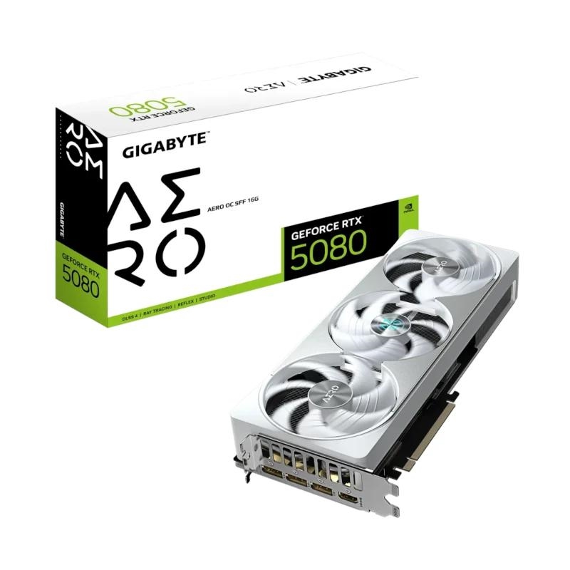 GIGABYTE GeForce RTX 5080 AERO OC SFF 16G NVIDIA 16 GB GDDR7