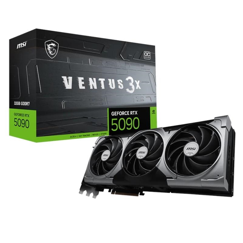MSI VENTUS GEFORCE RTX 5090 32G 3X OC placa de vídeo NVIDIA 32 GB GDDR7