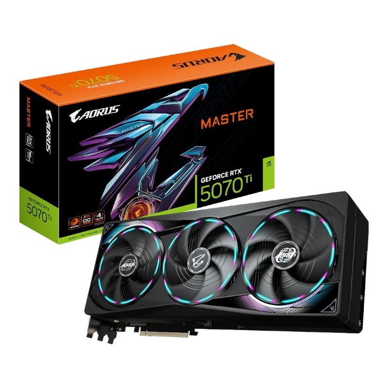 GIGABYTE AORUS GeForce RTX 5070 Ti MASTER 16G NVIDIA 16 GB GDDR7
