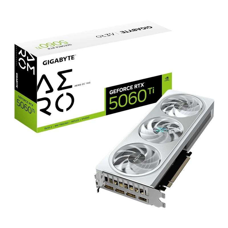 GIGABYTE GeForce RTX 5060 Ti AERO OC 16G NVIDIA 16 GB GDDR7