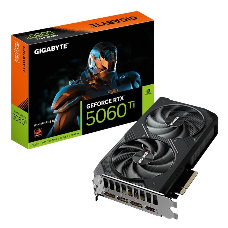 GIGABYTE GeForce RTX 5060 Ti WINDFORCE 16G NVIDIA 16 GB GDDR7