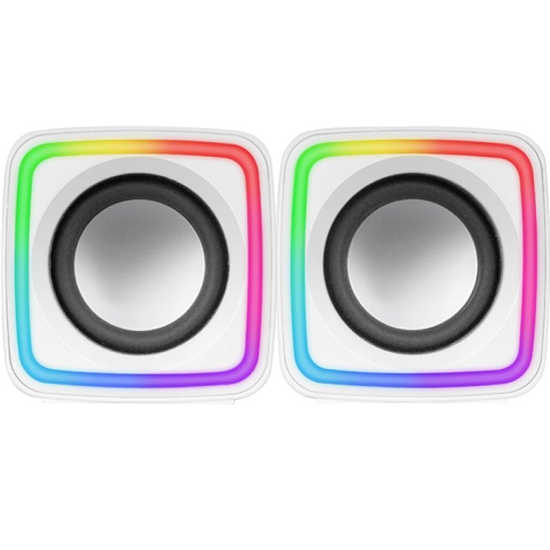 Mars Gaming MSCUBEW altifalante Branco Com fios 8 W