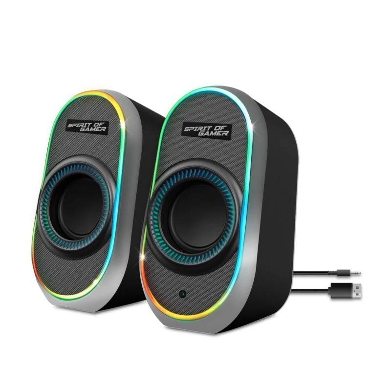 Spirit Of Gamer | Altavoz 2.0 FANATIC 500 RGB | Preto