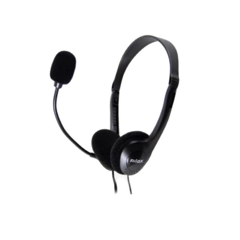 Nilox NXAU0000002 auscultador Auscultadores Com fios Fita de cabeça Escritório/Call center USB Type-A Preto