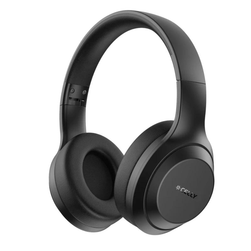 Celly WAVEBEATBK auscultador Auscultadores Sem fios Fita de cabeça Chamadas/Música USB Type-C Preto
